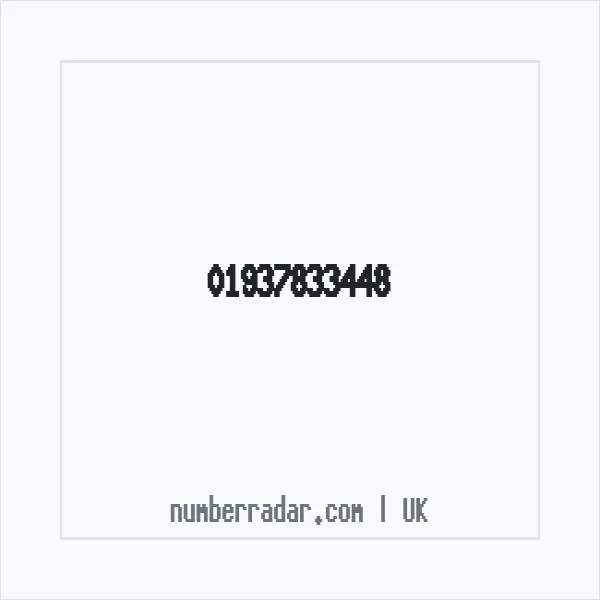 Reverse number check for +44 1937 833448 — who called me?