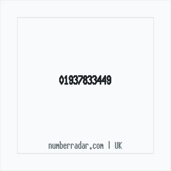 Reverse number check for +44 1937 833449 — who called me?