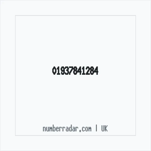 Reverse number check for +44 1937 841284 — who called me?