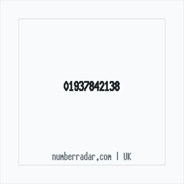 Reverse number check for +44 1937 842138 — who called me?