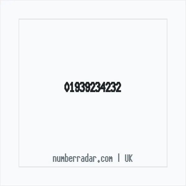 Reverse number check for +44 1939 234232 — who called me?