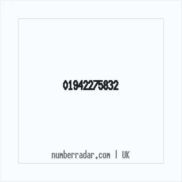 Reverse number check for +44 1942 275832 — who called me?