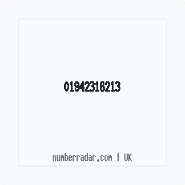 Reverse number check for +44 1942 316213 — who called me?