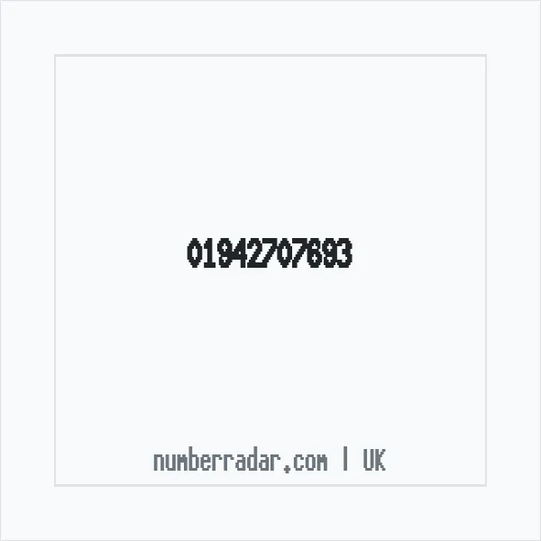Reverse number check for +44 1942 707693 — who called me?