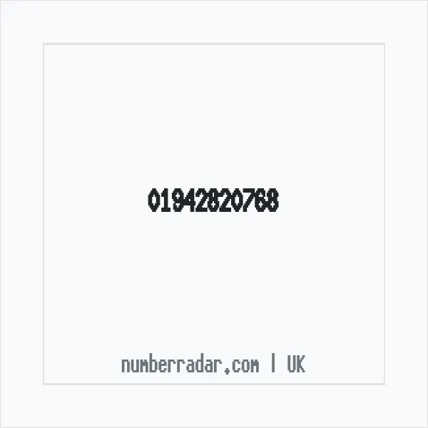 Reverse number check for +44 1942 820768 — who called me?