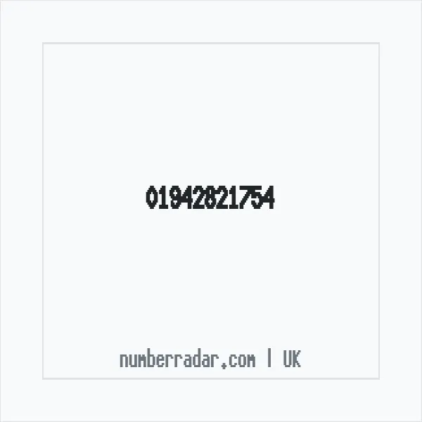 Reverse number check for +44 1942 821754 — who called me?