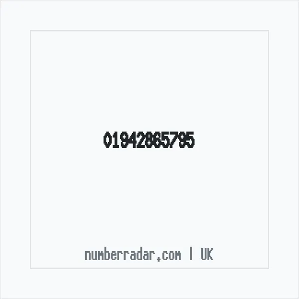 Reverse number check for +44 1942 865795 — who called me?