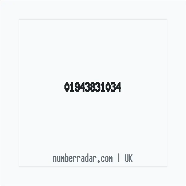 Reverse number check for +44 1943 831034 — who called me?