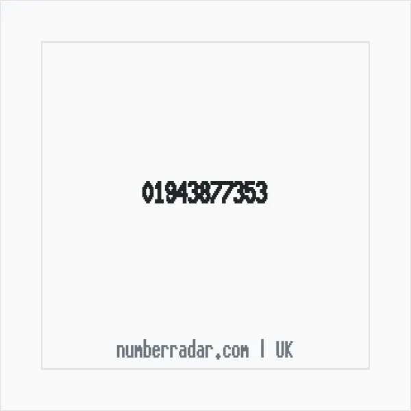 Reverse number check for +44 1943 877353 — who called me?