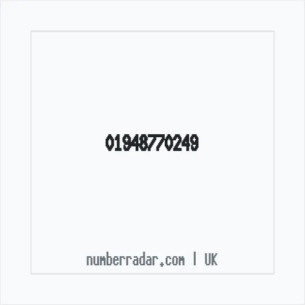 Reverse number check for +44 1948 770249 — who called me?