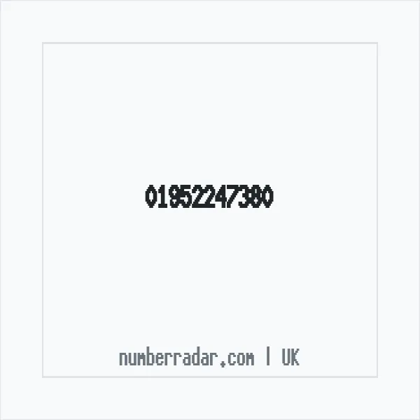 Reverse number check for +44 1952 247380 — who called me?