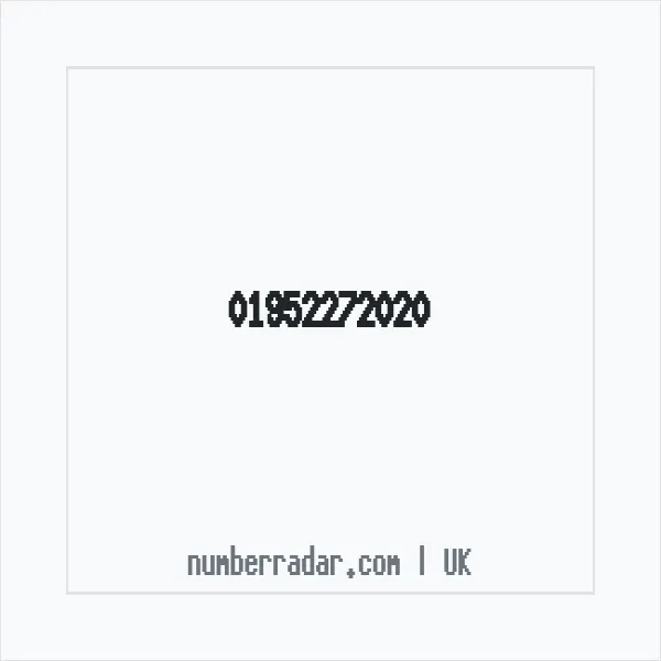 Reverse number check for +44 1952 272020 — who called me?