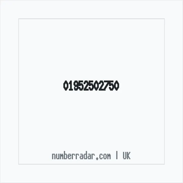 Reverse number check for +44 1952 502750 — who called me?