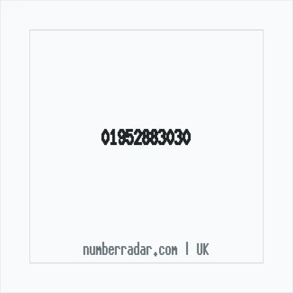 Reverse number check for +44 1952 883030 — who called me?