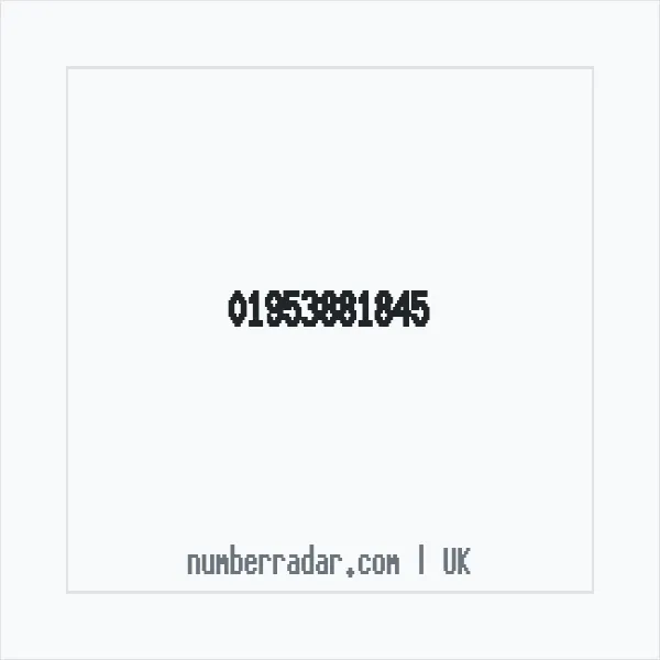 Reverse number check for +44 1953 881845 — who called me?