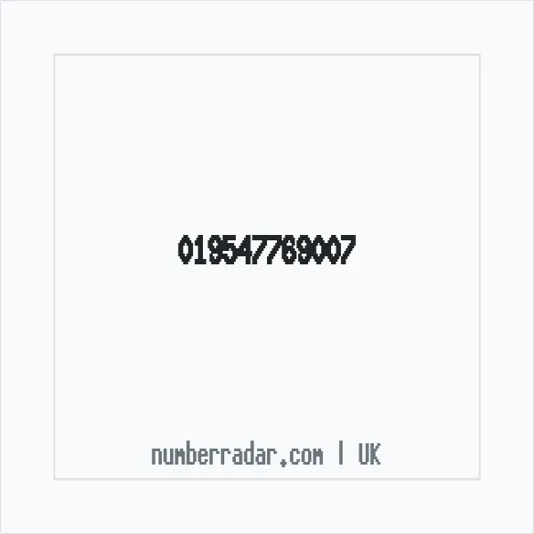 Reverse number check for +44 (1954) 776-900 — who called me?