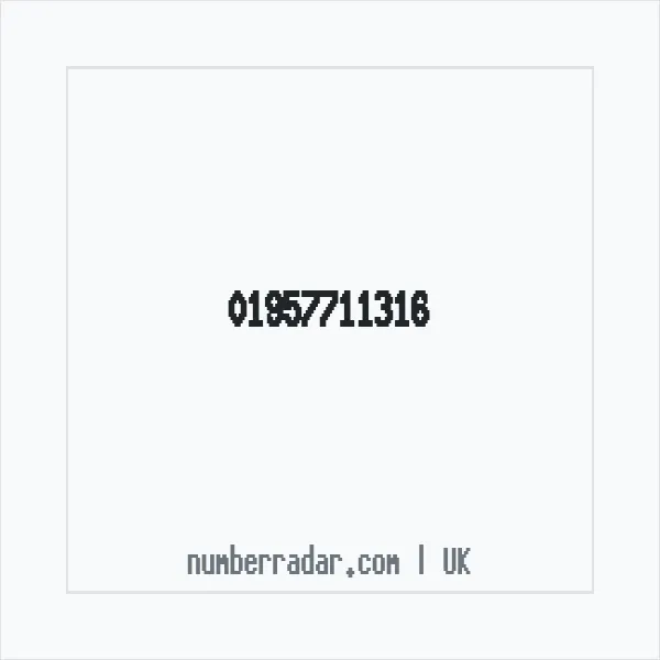 Reverse number check for +44 1957 711316 — who called me?