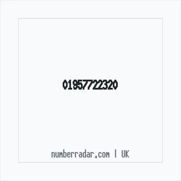 Reverse number check for +44 1957 722320 — who called me?