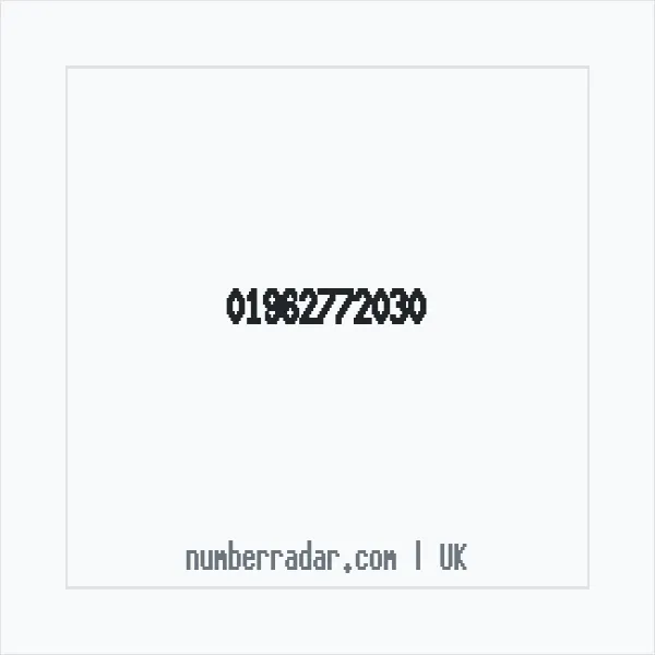 Reverse number check for +44 1962 772030 — who called me?