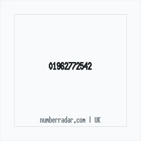 Reverse number check for +44 1962 772542 — who called me?