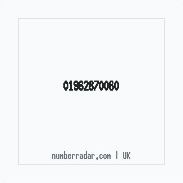 Reverse number check for +44 1962 870060 — who called me?