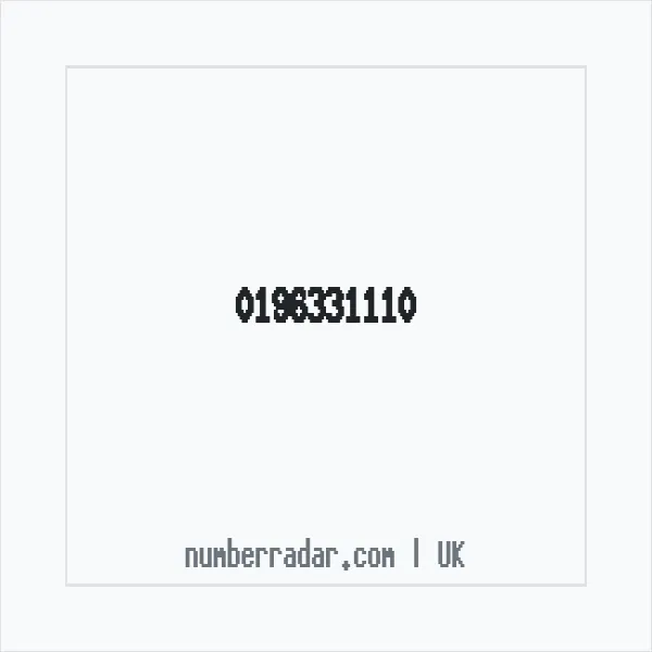 Reverse number check for +44 196331110 — who called me?