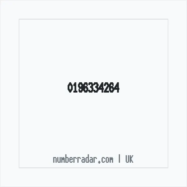 Reverse number check for +44 196334264 — who called me?