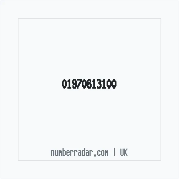 Reverse number check for +44 1970 613100 — who called me?