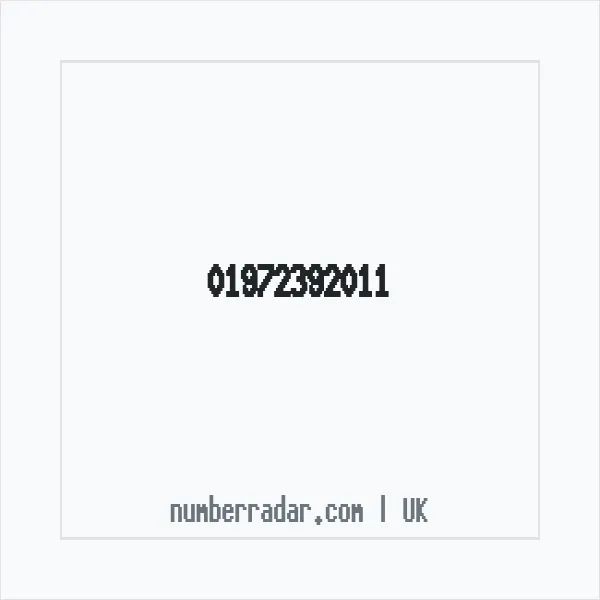 Reverse number check for +44 1972 392011 — who called me?