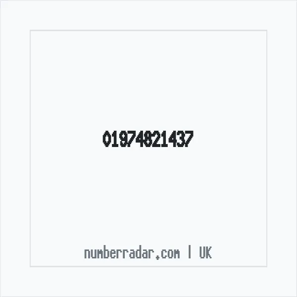 Reverse number check for +44 1974 821437 — who called me?