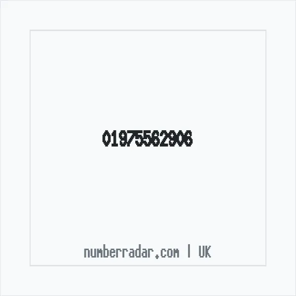 Reverse number check for +44 1975 562906 — who called me?