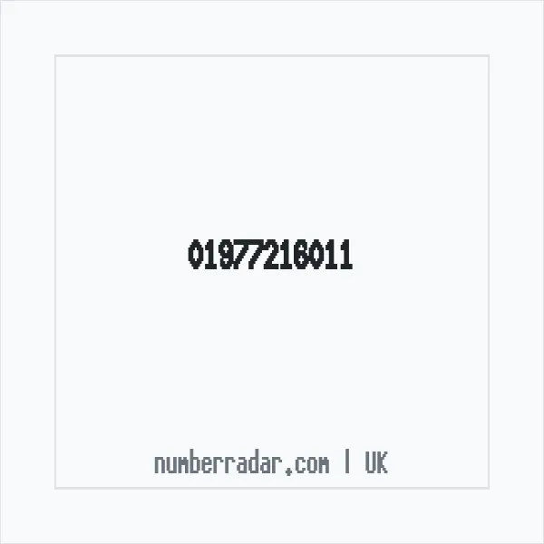 Reverse number check for +44 1977 216011 — who called me?