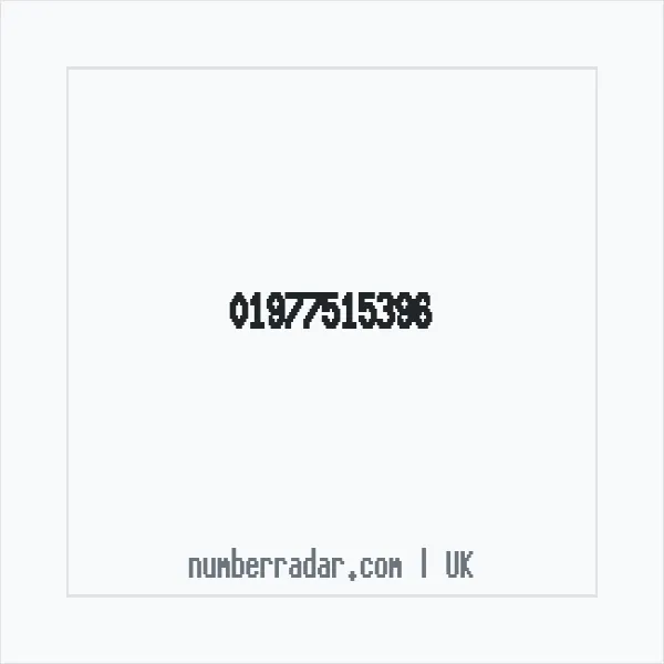 Reverse number check for +44 1977 515396 — who called me?