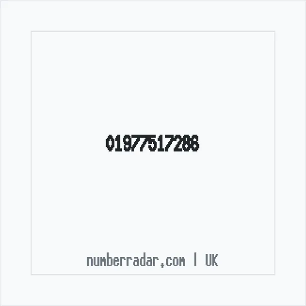 Reverse number check for +44 1977 517286 — who called me?