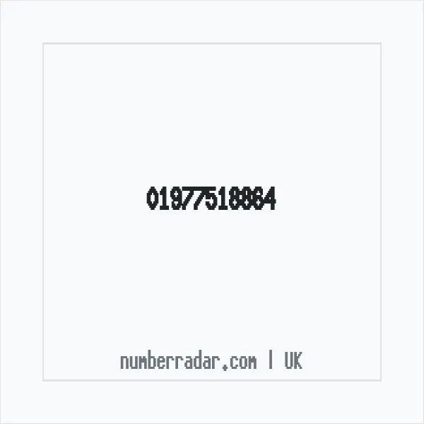 Reverse number check for +44 1977 518864 — who called me?