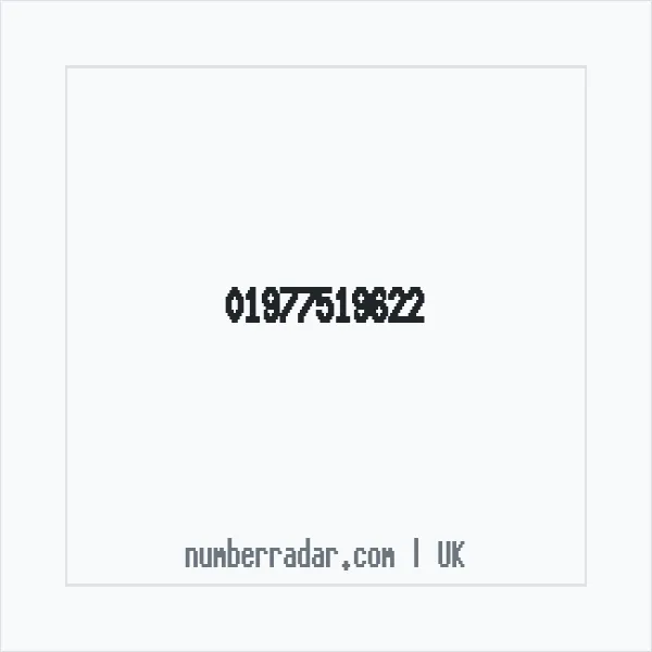 Reverse number check for +44 1977 519622 — who called me?