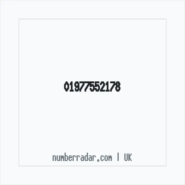 Reverse number check for +44 1977 552178 — who called me?