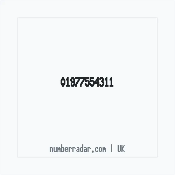 Reverse number check for +44 1977 554311 — who called me?