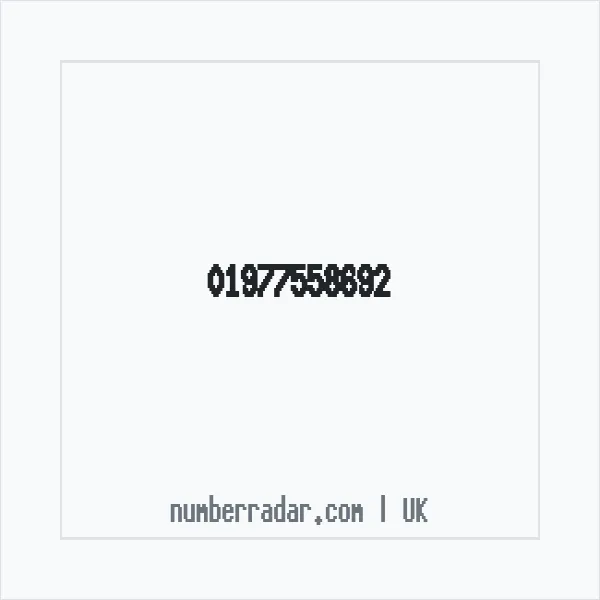 Reverse number check for +44 1977 558692 — who called me?