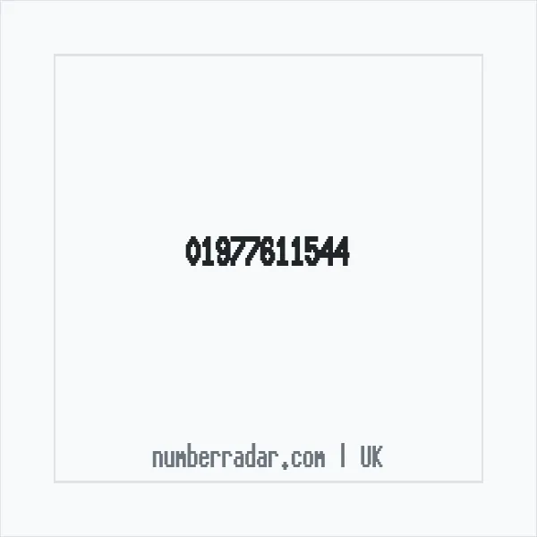 Reverse number check for +44 1977 611544 — who called me?