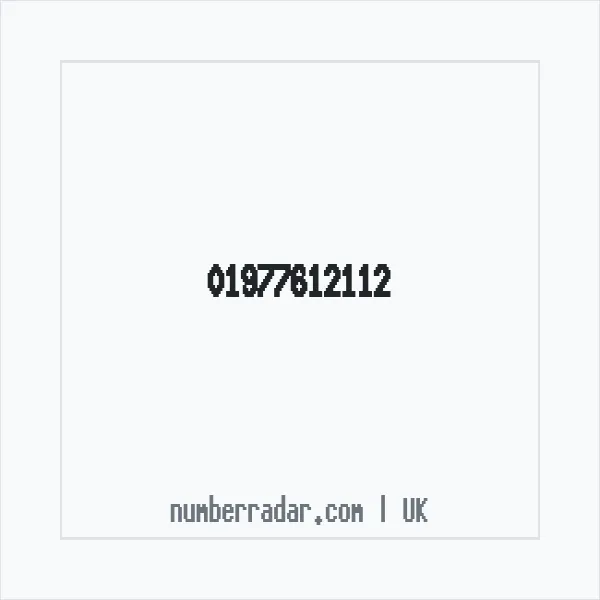 Reverse number check for +44 1977 612112 — who called me?