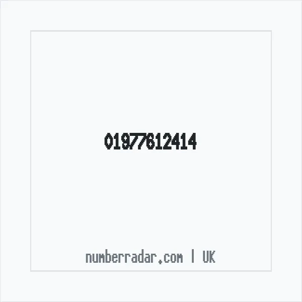 Reverse number check for +44 1977 612414 — who called me?
