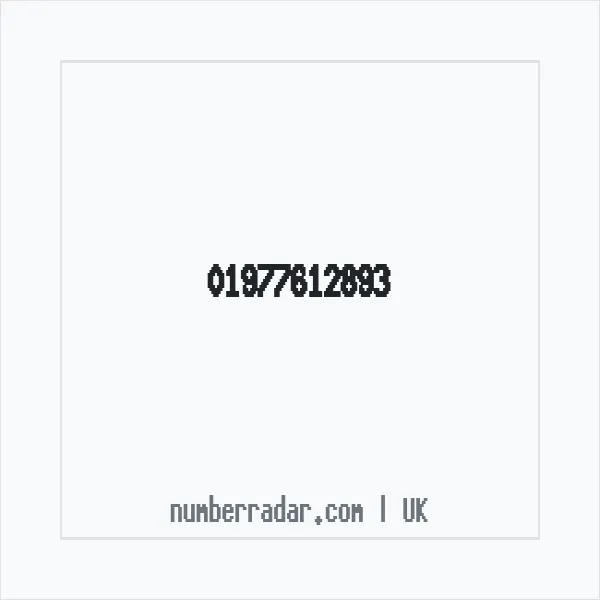 Reverse number check for +44 1977 612893 — who called me?