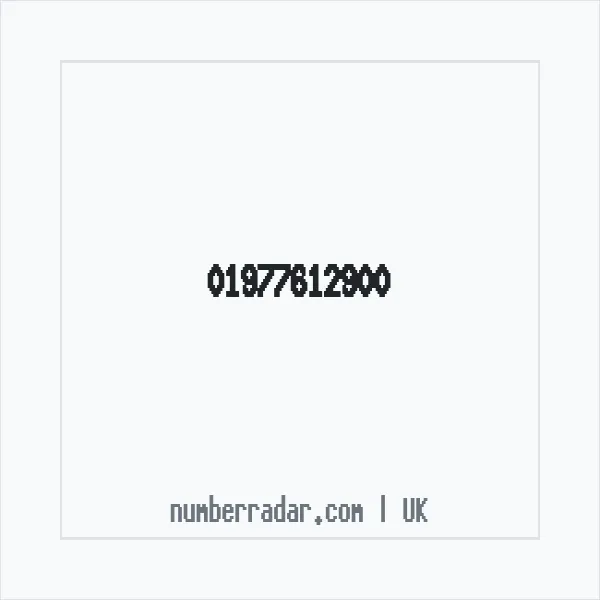 Reverse number check for +44 1977 612900 — who called me?