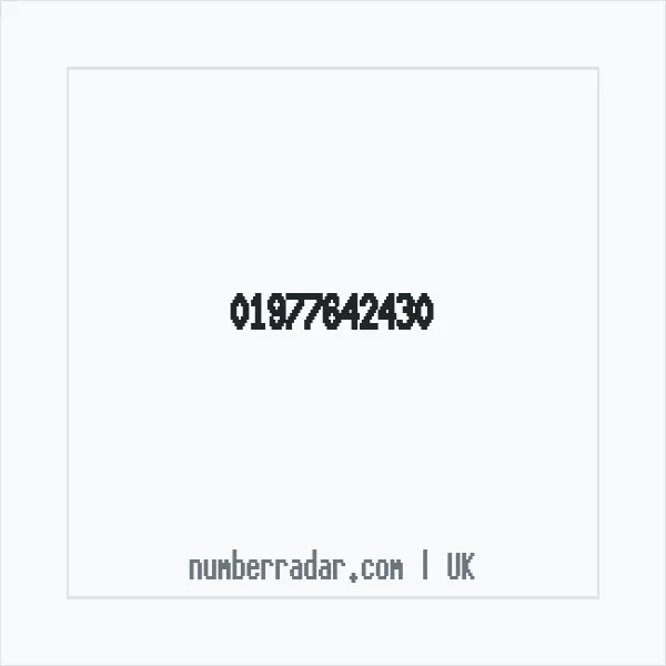 Reverse number check for +44 1977 642430 — who called me?