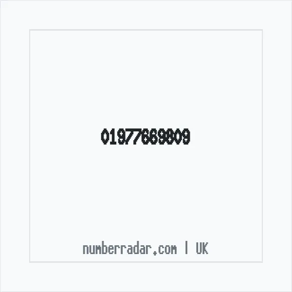 Reverse number check for +44 1977 669809 — who called me?