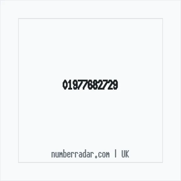Reverse number check for +44 1977 682729 — who called me?