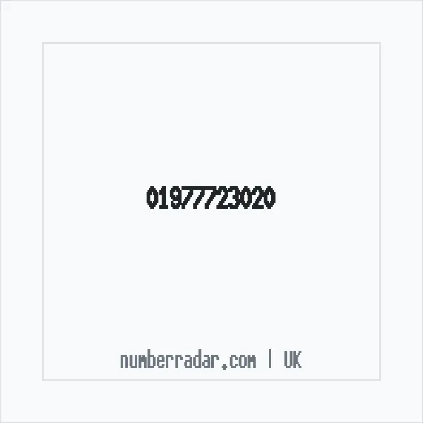 Reverse number check for +44 1977 723020 — who called me?