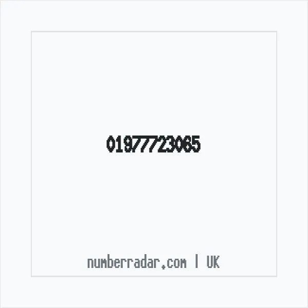 Reverse number check for +44 1977 723065 — who called me?