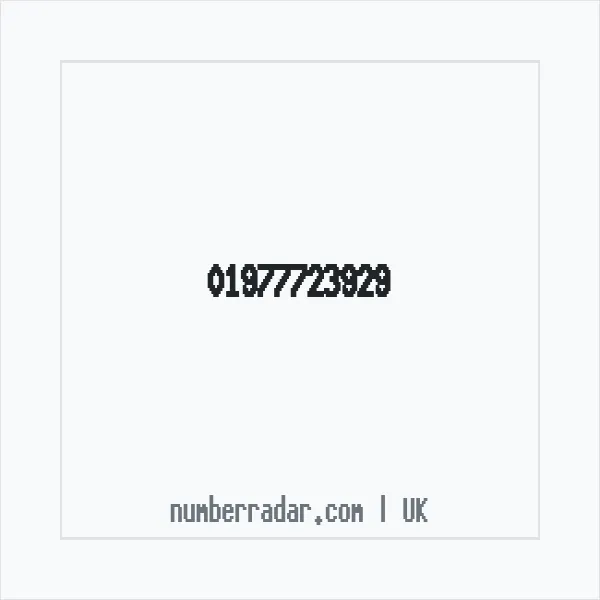Reverse number check for +44 1977 723929 — who called me?